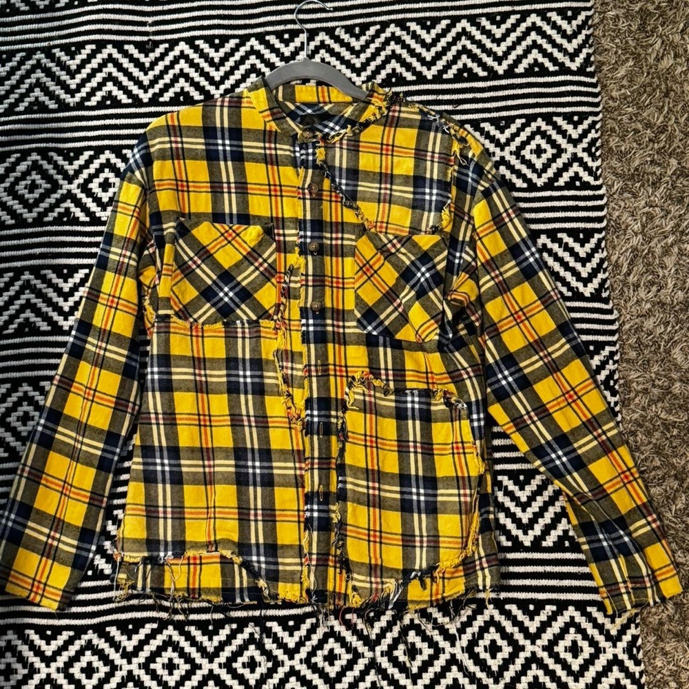 Vintage and distressed valabasas flannel